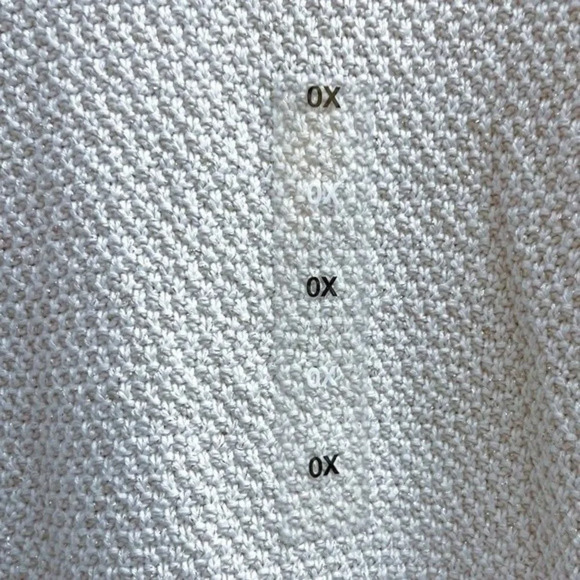 Charter Club Womens NWT Beige Knit Sweater With Metallic Thread Plus Size 0X New - Picture 3 of 7